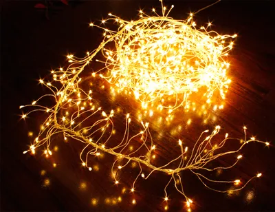 Produktbild von LED Cluster Lichterkette 480 LED 3m Draht Lichterkette warmweiß