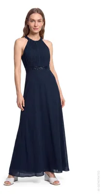 Produktbild von Vera Mont Damen Abendkleid rückenfrei 36, Night Sky