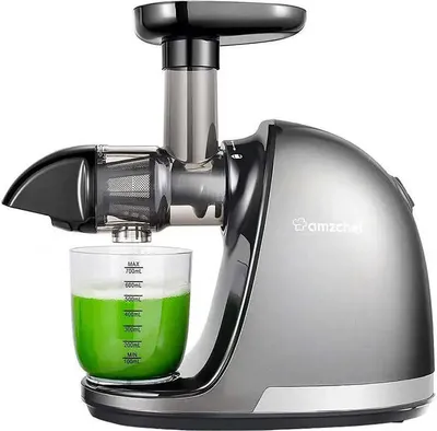 Produktbild von Entsafter AMZCHEF 1501-GA, 150 W, 90-110 U/min, grau