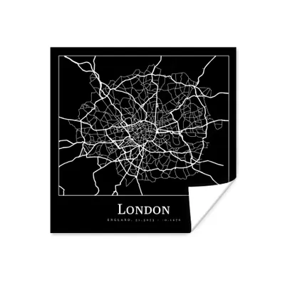 Produktbild von MuchoWow® Poster Karte - Stadtplan - London 100x100 cm - Babyzimmer