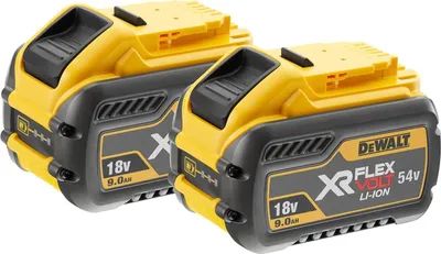 Produktbild von DEWALT Starter-Set FlexVolt 2xAkkus, 9,0 Ah m. DCB118