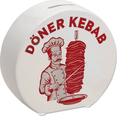 Produktbild von Döner Kebab Logo Trinkgeld Spardose