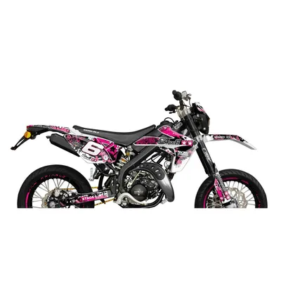 Produktbild von Sticker-Kit Verkleidungen 22-teilig STAGE6 Pink Schwarz Rieju MRT 2009/2022