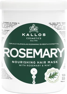 Obrázok produktu pre KJMN, výživná maska na vlasy s rozmarínom, 1000 ml