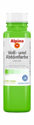 Produktbild von Alpina Color Wandfarbe voll- und Abtönfarbe für Außen und Innen Grass Green 250 ml