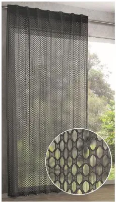 Produktbild von Fertigschal verdeckte Schlaufen "Lucy" - Größe (HxB): 245x140cm Farbe: Grau