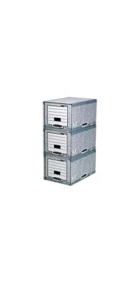 Image de Bankers Box Système d'archivage à tiroirs 01820EU gris/blanc