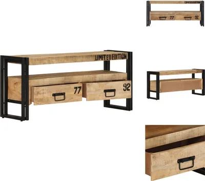 Immagine prodotto di mobile TV vidaXL 100x30x45 cm in legno massiccio di mango - Mobili TV
