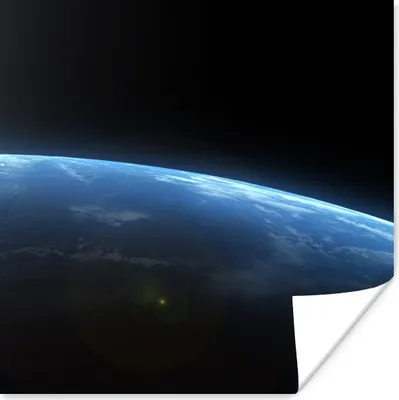 Produktbild von MuchoWow® Poster Erde - Weltraum - Planeten 50x50 cm - Wohnzimmerdekoration