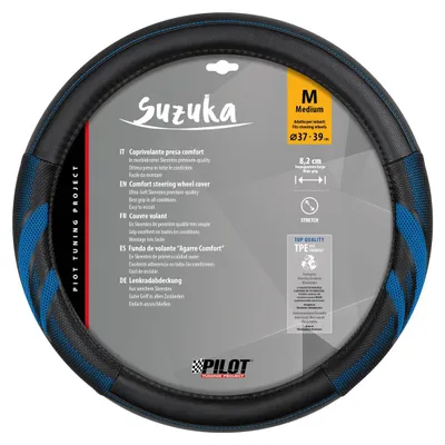 Produktbild von PILOT 32935 Suzuka Lenkradbezug Ø37-39cm Blau Lenkradhülle