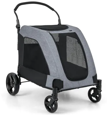 Immagine prodotto di Carrozzina per cani - Trasportino per cani - Carrello per animali domestici - Passeggino per cani - Passeggino per animali - Pieghevole