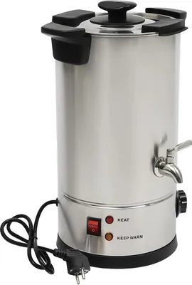 Image de Fondeur de cire électrique - Cuve de 10 L - Acier inoxydable 304 - Réglage de la température de 30 à 110 °C - Grande capacité - Argent