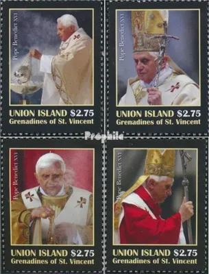 Produktbild von Briefmarken St. Vincent - Union Island 2010 Mi 500-503 (kompl.Ausg.) postfrisch 5 Jahre Papst Benedikt XVI.
