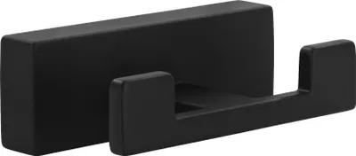 Produktbild von Mantelhaken Atun Breite 72, Garderobenhaken Höhe 25mm, Zinkdruckguss schwarz matt