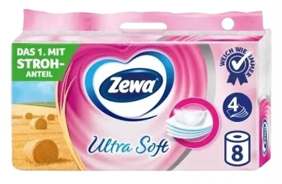 Zdjęcie produktu dla Zewa, Ultra Soft, Papier, 8 sztuk (PRODUKT Z NIEMIEC)