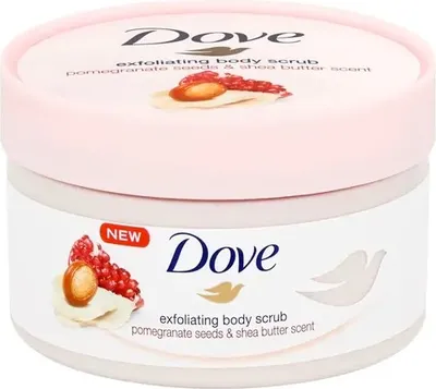 Produktbild von DOVE Dusch Peeling 225ml Granatapfel&Sheabutter