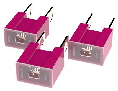 Image de Bloc de protection AUPROTEC PAL, connecteur mâle OTO BT, fabrication japonaise, 30A - 140A. Choix : 140A, couleur rouge foncé, quantité : 3 pièces