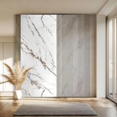 Produktbild von HEXIM Marmorplatten Optik 3 Stück 280x122 cm SPC Kunststoff Innen & Außenbereich Granit Steinoptik - Duschrückwand Küchenrückwand Spritzschutz Natursteinoptik (10,25 m² 2002) A-Serie