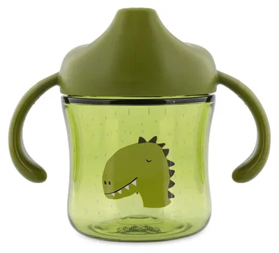 Image de Tasse d'apprentissage Trixie avec poignées - Mr. Dino - Anti-fuites - Tritan - Lavable au lave-vaisselle