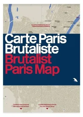 Produktbild von Brutalist Paris Map