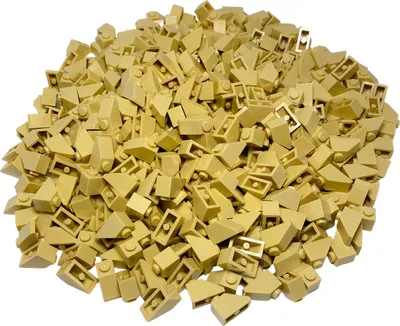 Produktbild von LEGO® 2x1 Dachsteine Schrägsteine Hellbeige für Dach - 3040 NEU! Menge 75x