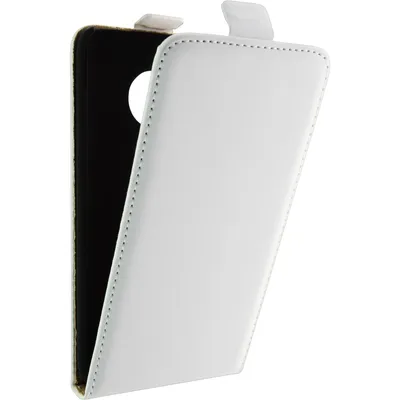 Produktbild von PhoneNatic Kunst-Lederhülle kompatibel mit Lenovo Moto G5 - Flip-Case weiß + 2 Schutzfolien