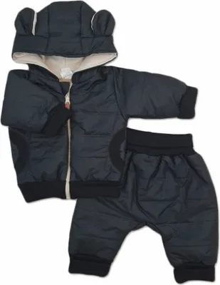 Imagen del producto de Chaqueta acolchada con capucha y pantalones, color