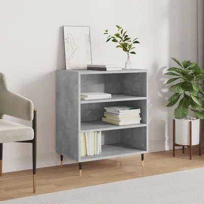 Image de vidaXL Sideboard gris béton 57x35x70 cm Bois composite