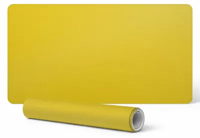 Produktbild von Rutschfeste Schreibtischunterlage mit Muster, gelb, 120 x 60 cm