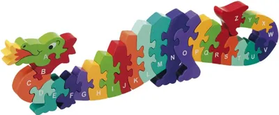 Produktbild von Puzzle »Drache A-Z«.