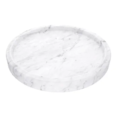 Produktbild von Marmor Tablett 25 cm rund Deko Organizer für Kosmetik Kerzen Bad Wohnzimmer