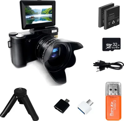 Produktbild von Fine Life Pro Digitálne fotoaparáty 4K, 48MP Fotoaparáty s 3,0'' obrazovkou, Kompaktné fotoaparáty s 8x digitálnym zoomom a 5x optickým zoomom