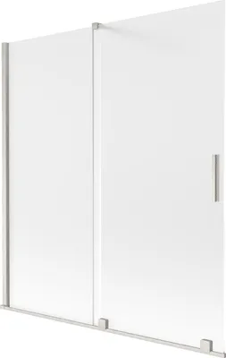 Obrázok produktu pre Mexen Velar 2-krídlová posuvná vaňová zástena 150 x 150 cm, matná, brúsený nikel - 896-150-000-31-97
