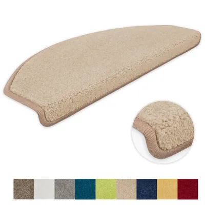 Produktbild von Stufenmatten Pegasus Halbrund Beige 15 Stück