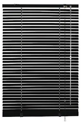 Produktbild von GARDINIA Alu-Jalousie Schwarz 100x175cm Sicht- & Blendschutz Wand-/Deckenmontage