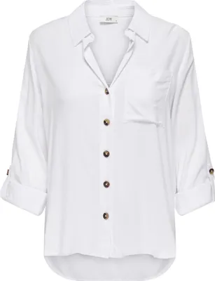 Produktbild von JDY Bluse mit Hemdkragen locker geschnitten langarm Größe: S