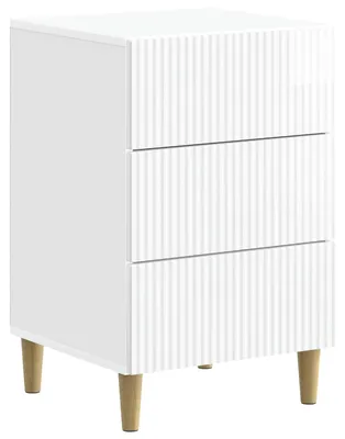 Obrázek produktu pro Noční skříňka Bílá s vysokým leskem 43 x 41 x 66,5 cm
