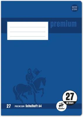 Produktbild von Staufen® 734010627 Schulheft Premium Lineatur 27 liniert Innen- und Außenrand