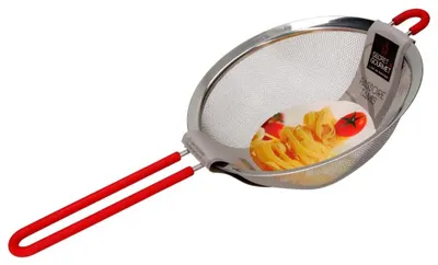 Productafbeelding van Keukenzeef met handvat, diameter 20 cm, rode kleur