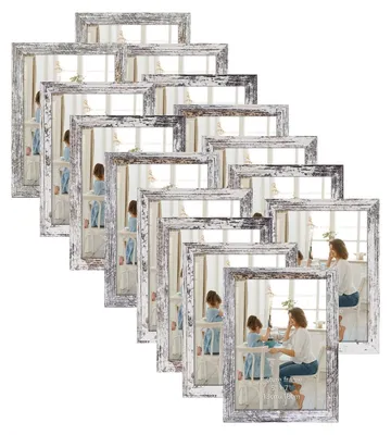 Immagine prodotto di Solidchoice - Set di 15 cornici per foto, formato 5x7 pollici, colore argento