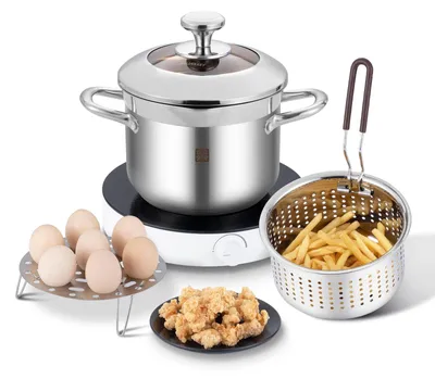 Obrázok produktu pre Hlboký fritéza s pokrievkou - 4 litre