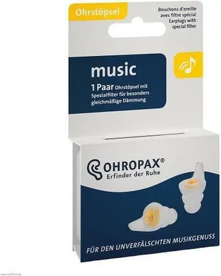 Obrázok produktu pre Ohropax Hudobné špunty do uší s filtrom 2 ks