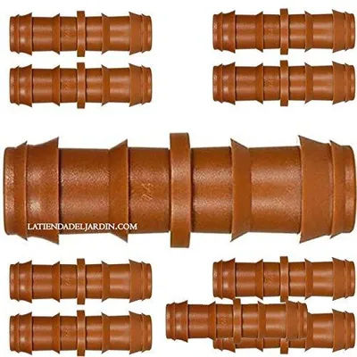 Tropfschlauch-Verbinder 16 mm, braun, 10 Stück