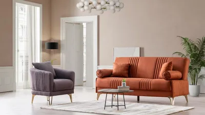 Zdjęcie produktu dla Wygodna sofa 3+1 osobowa z wysokiej jakości tkaniny do nowoczesnego salonu