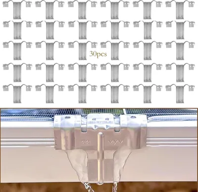 Produktbild von Solarpanel Wasserablauf Clip, Solarpanel Schlammentfernungsclip, Edelstahl Reinigungsclips für Zur Automatischen Entfernung von Regenwasser und Staub von Solarpanel 30 Stück(Drainage Clip-30mm)