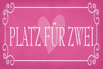 Produktbild von vianmo Holzschild 12x18 cm Platz für zwei