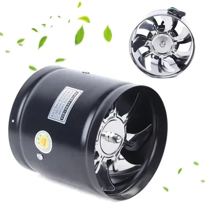 Produktbild von 500m³/h Ø150mm Axial Rohrlüfter Zuluft Abluft Rohrventilator Lüfter Ventilator für Badezimmer, Küche, WC, Gewächshaus, Growzelt, Garage