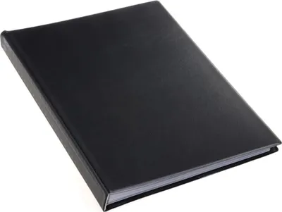 Produktbild von Rillstab Sichtmappe original A4, Schwarz, Kunststoff, Porträt, A4