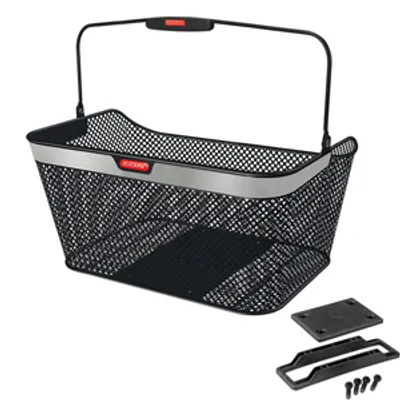 Immagine prodotto di Cestino posteriore KLICKfix City Reflect GTA 40x20x30cm , nero, a maglie strette