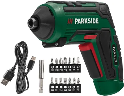 Produktbild von Parkside Akku-Schrauber PAS 4 D7 4V kompakt 10Nm USB-C